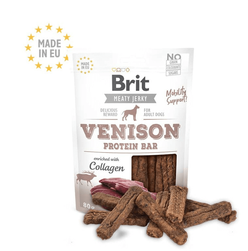 BRIT JERKY VENISON PROTEIN BAR