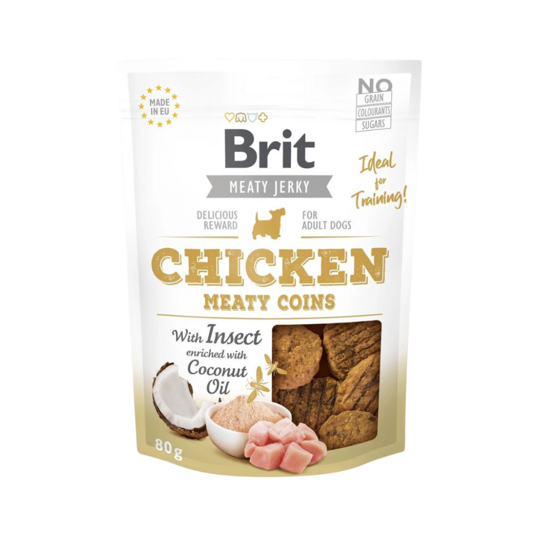 BRIT JERKY CHICKEN MEATY COINS