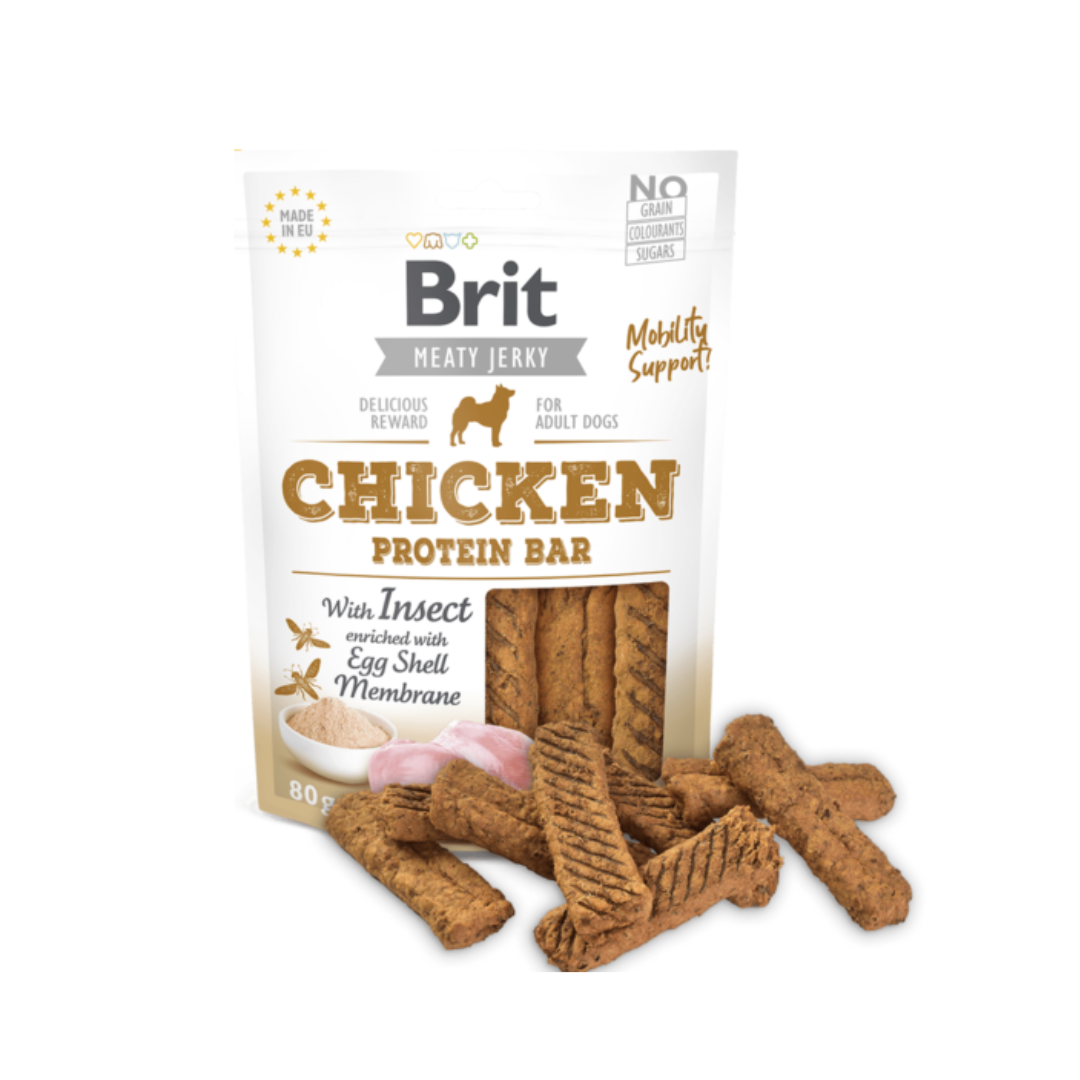 BRIT JERKY CHICKEN PROTEIN BAR 