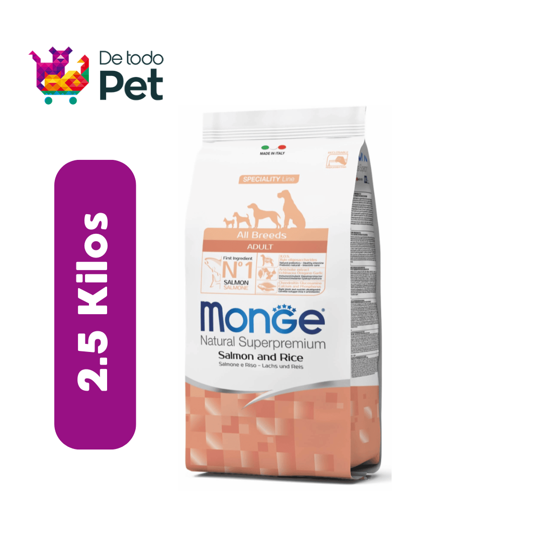 MONGE ADULT ALL BREED SALMON Y ARROZ