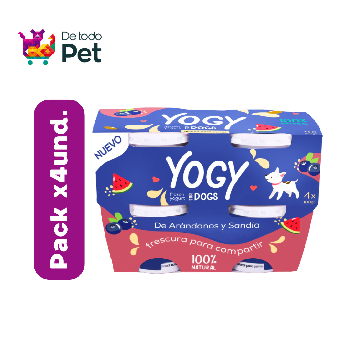 BARKER YOGY ARANDANOS Y SANDIA PACK X4