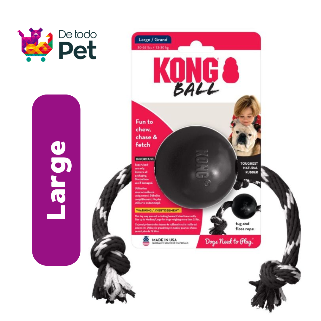 KONG EB12 EXTREME BALL WITH ROPE