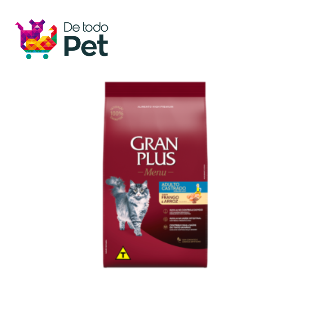 GRAN PLUS GATO ADULTO CASTRADO (Pollo & arroz)