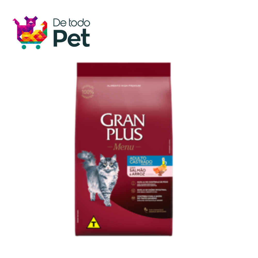 GRAN PLUS GATO ADULTO CASTRADO (Salmón & arroz)