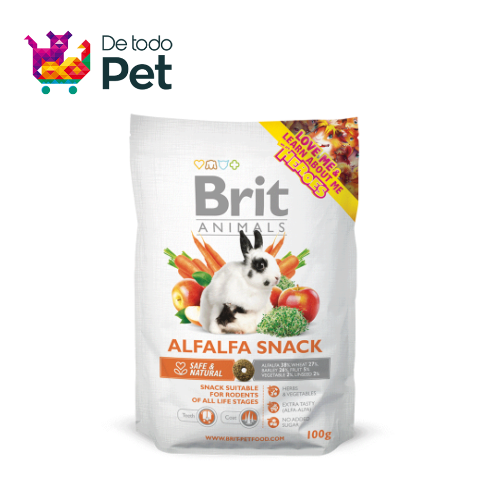 BRIT ANIMALS SNACK DE ALFALFA 