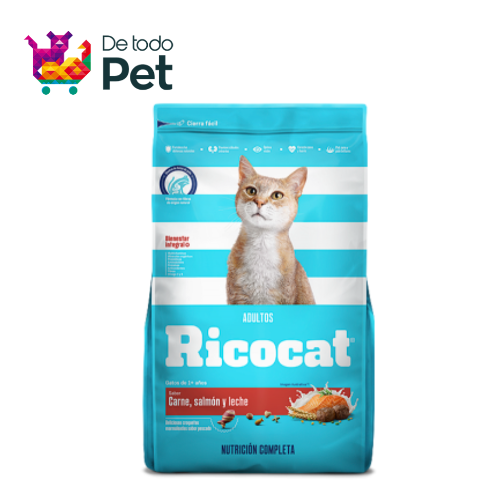 RICOCAT ADULTO (Carne, salmón & leche)