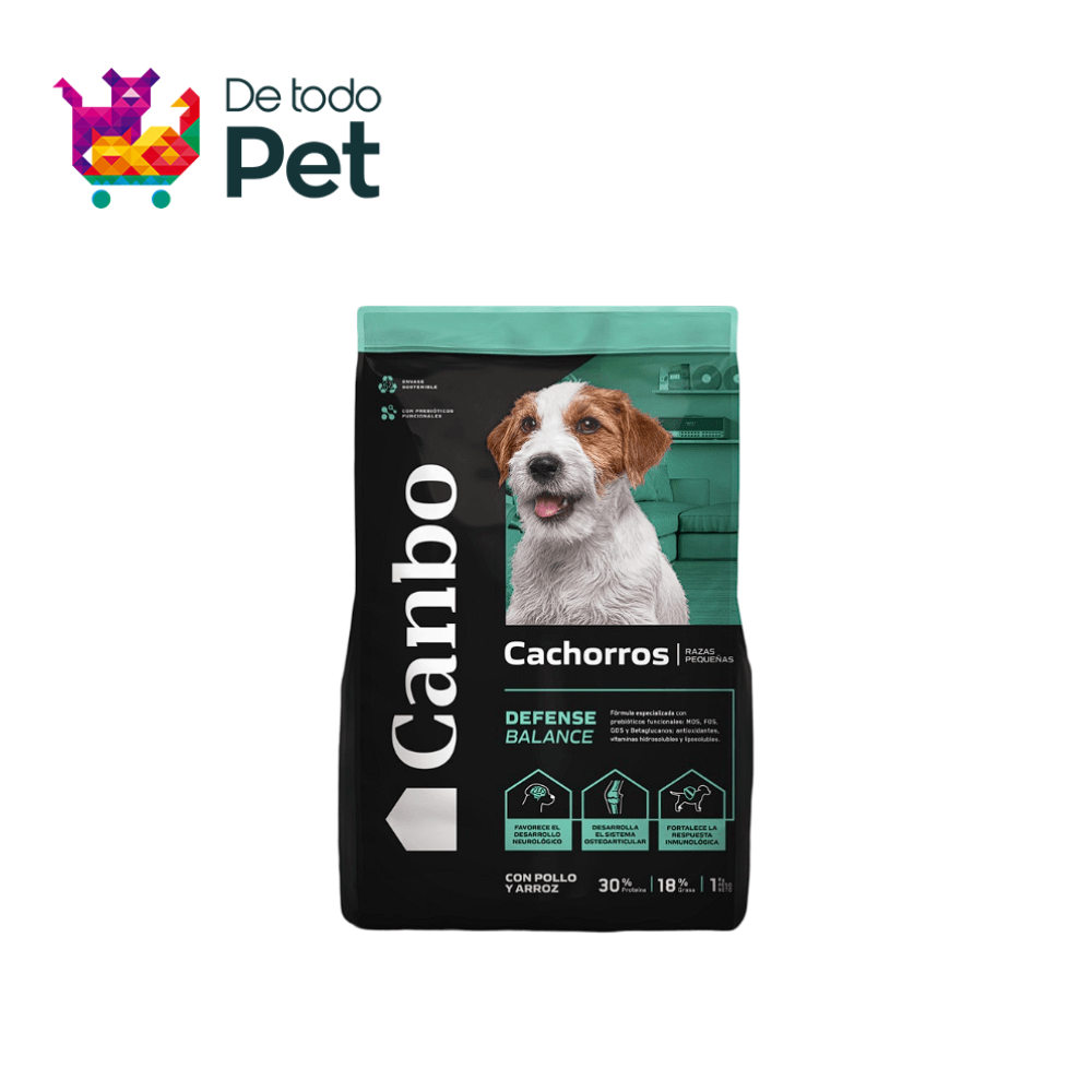 CANBO CACHORRO RAZA PEQUEÑA DEFENSE BALANCE DE POLLO Y ARROZ