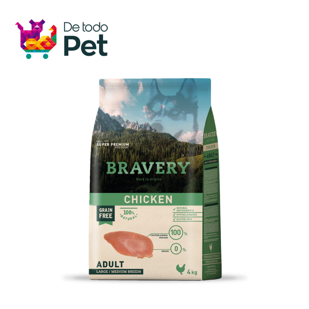 BRAVERY CHICKEN ADULT LARGE/MEDIUM BREEDS 