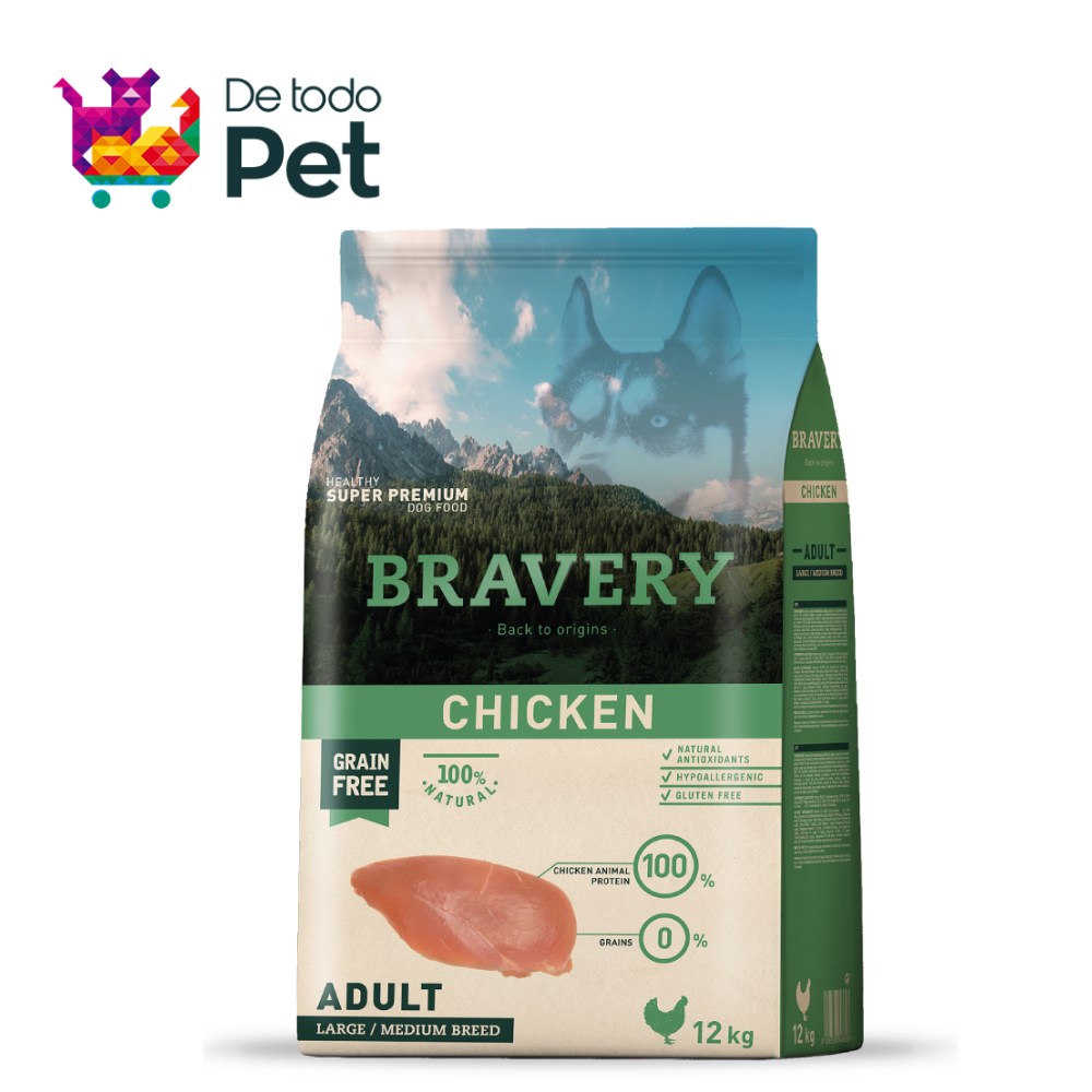 BRAVERY CHICKEN ADULT LARGE/MEDIUM BREEDS 