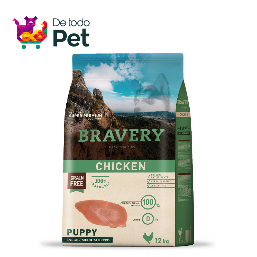 BRAVERY CHICKEN PUPPY LARGE/MEDIUM  BREEDS