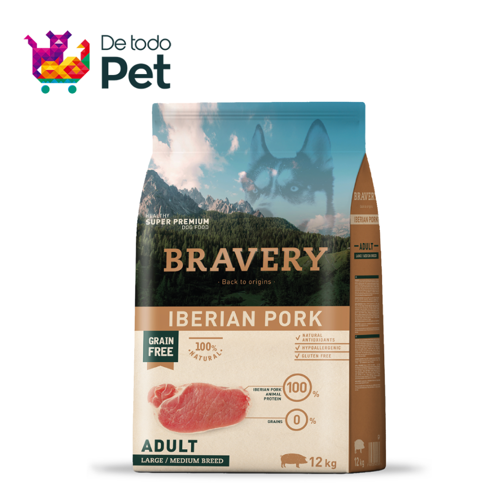 BRAVERY IBERIAN PORK ADULT LARGE/MEDIUM  BREEDS