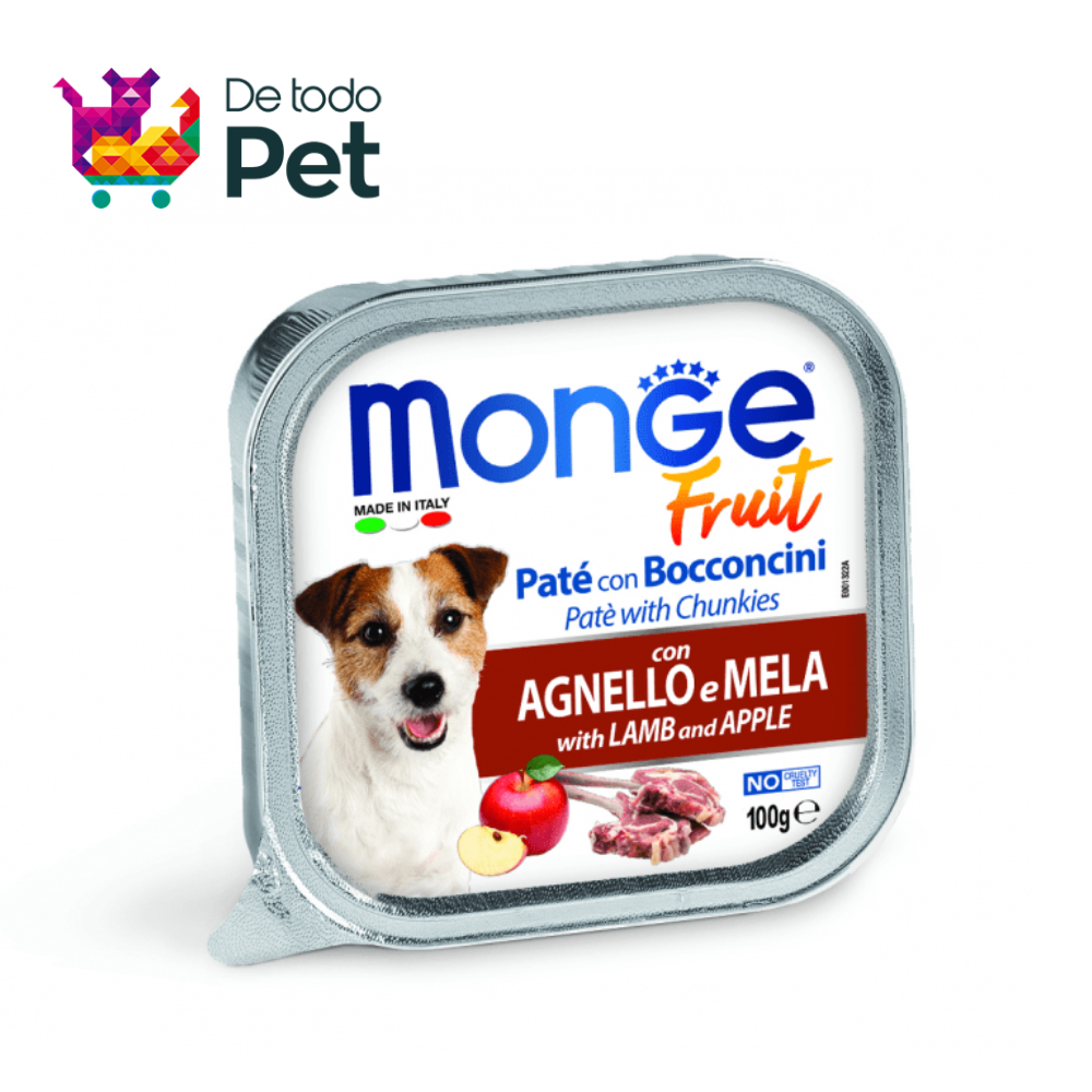 MONGE CANINE FRUIT (Cordero & manzana)