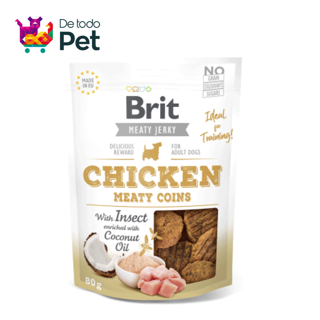 BRIT JERKY CHICKEN MEATY COINS