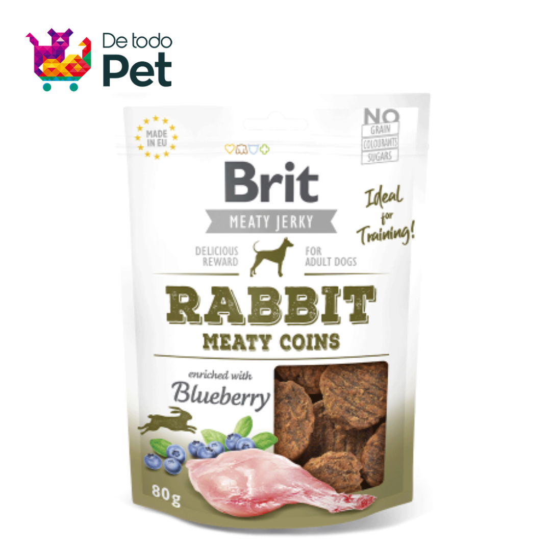 BRIT JERKY RABBIT MEATY COINS