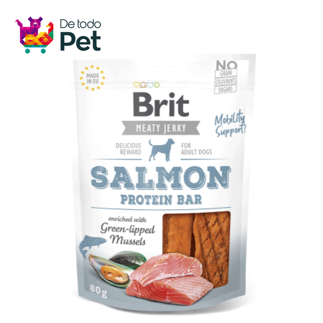 BRIT JERKY SALMON PROTEIN BAR
