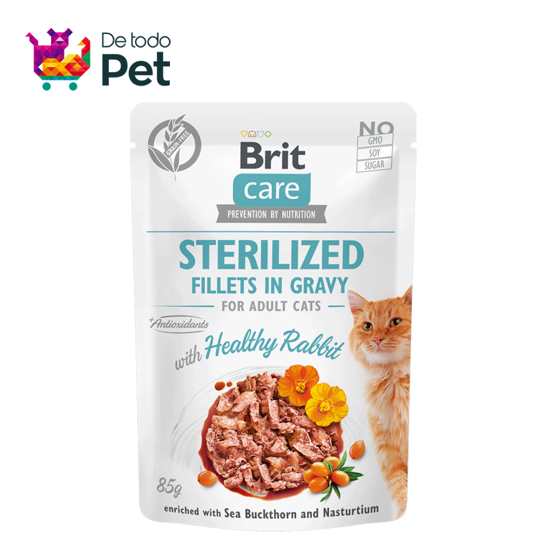 BRIT CARE CAT FILLETS IN GRAVY WITH HEALTHY RABBIT