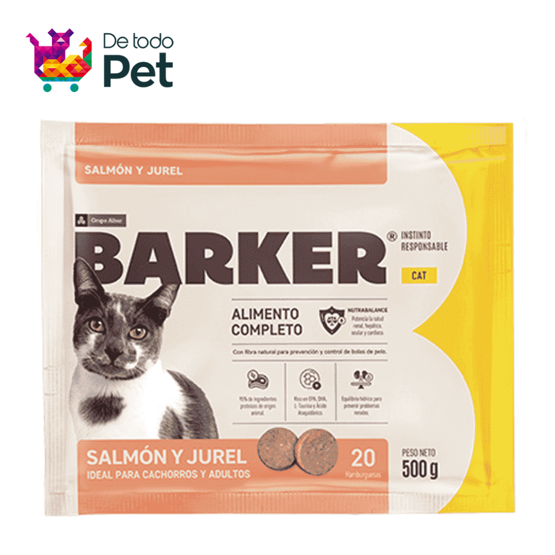 BARKER HAMBURGUESA FELINO (SALMON & JUREL)