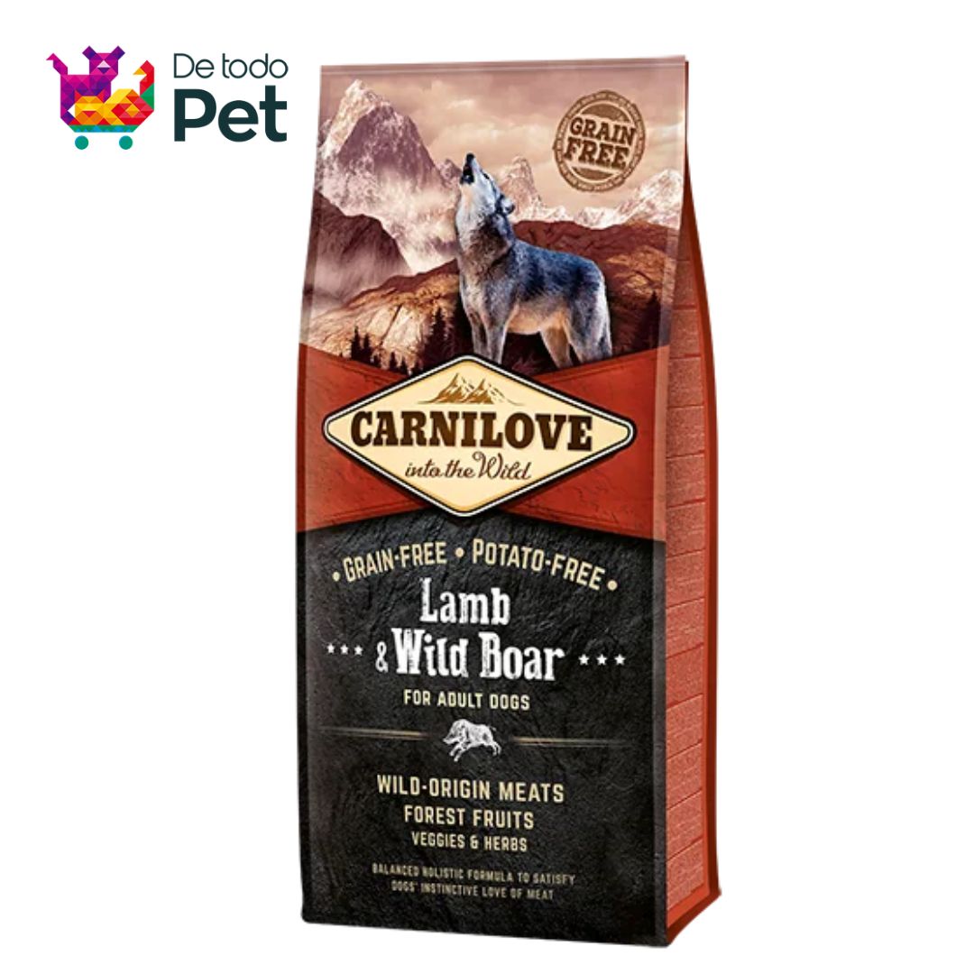 CARNILOVE CANINO CORDERO Y JABALÍ CANINO