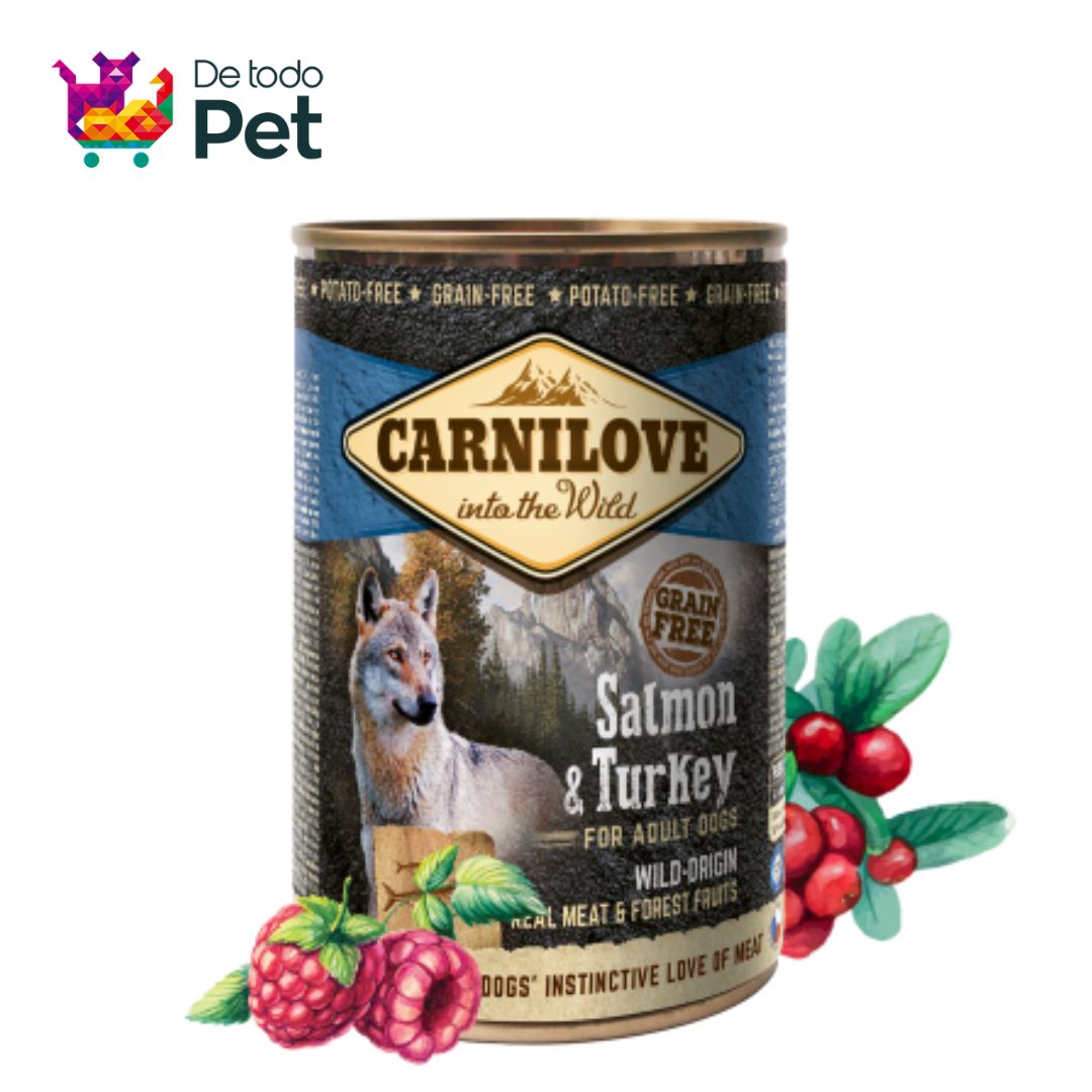 CARNILOVE CANINO SALMON Y PAVO 