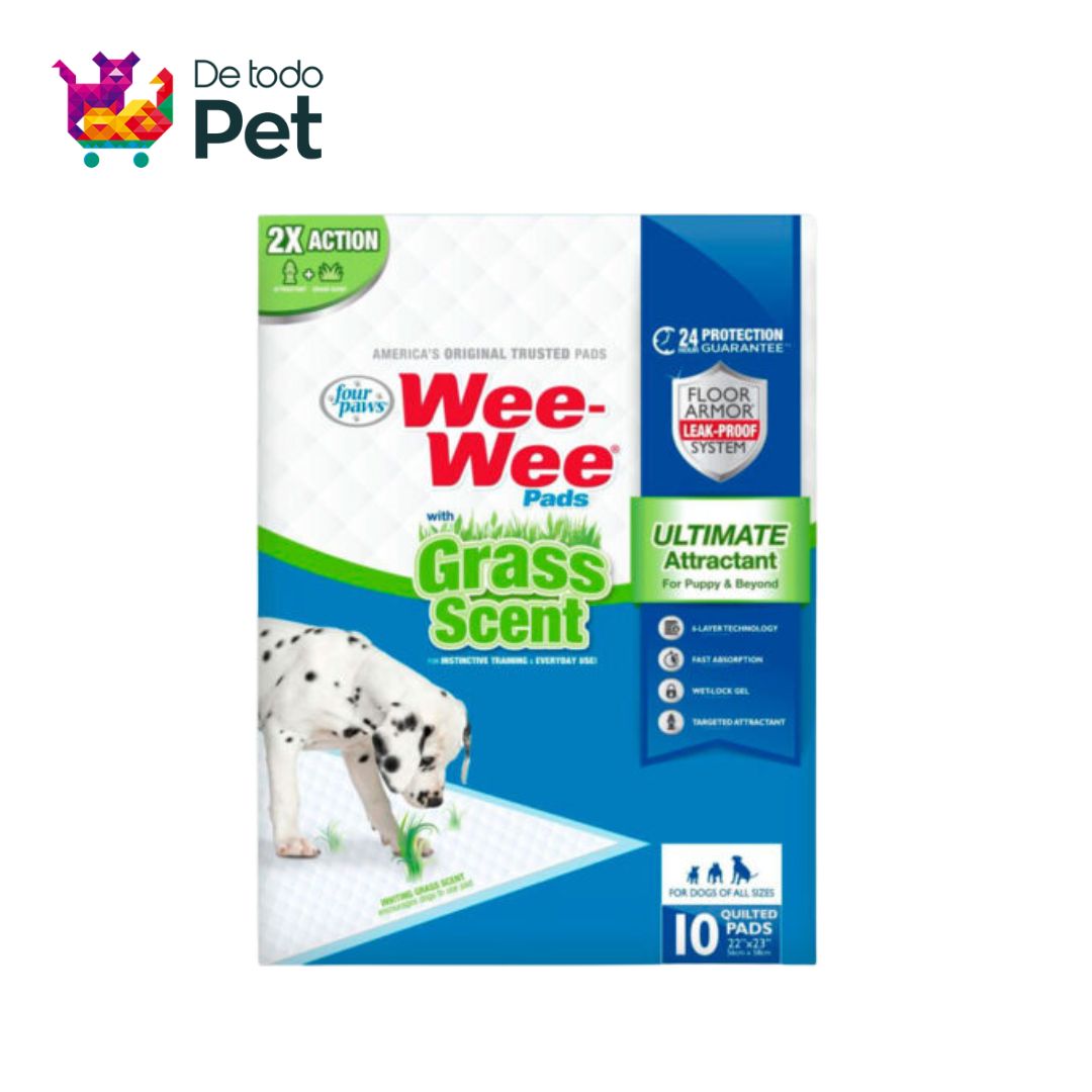 FOUR PAWS WEE WEE PADS WITH GRASS SCENT