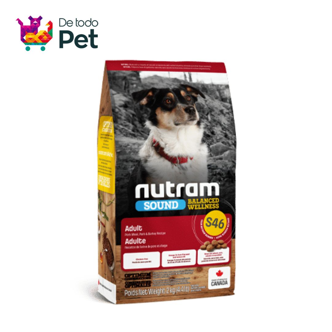 NUTRAM S46 SOUND ADULT PORK DOG FOOD