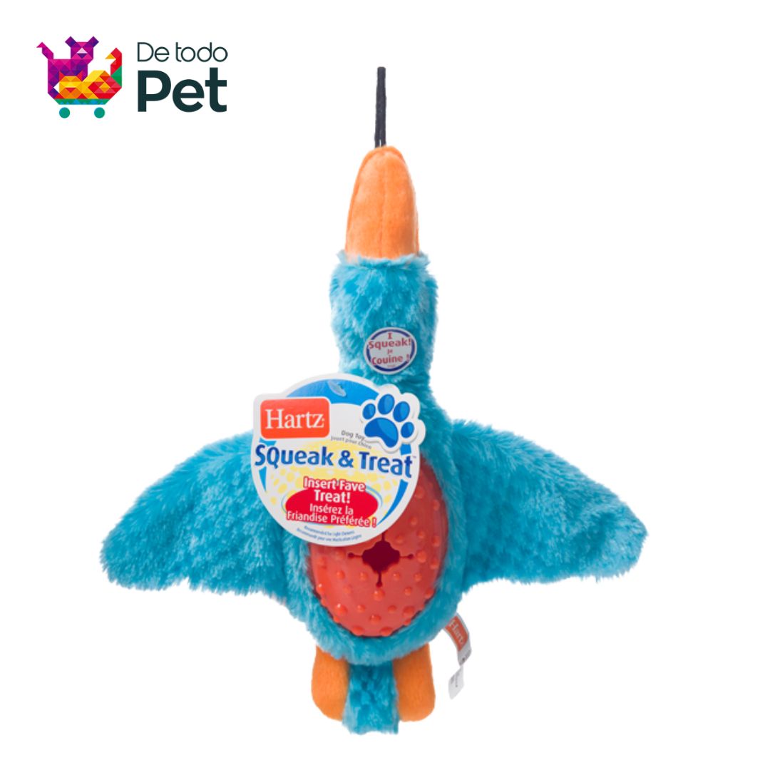 HARTZ SQUEAK & TREAT DOG TOY