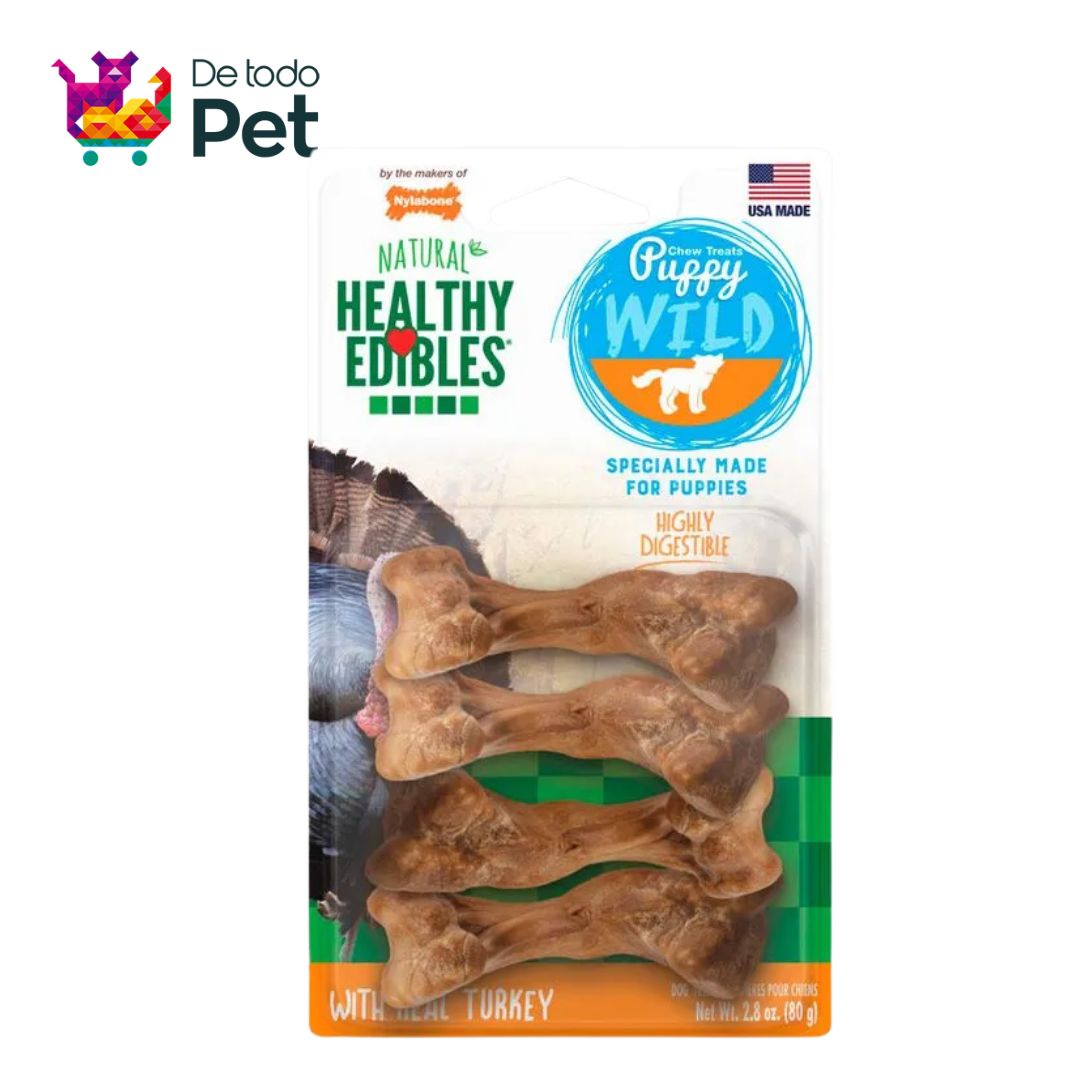 NYLABONE HEALTHY EDIBLES PUPPY WILD TURKEY