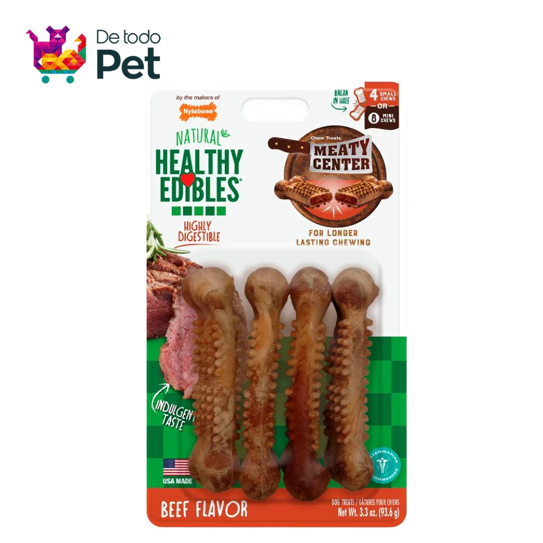 NYLABONE HEALTHY EDIBLES MEATY CENTER BEEF