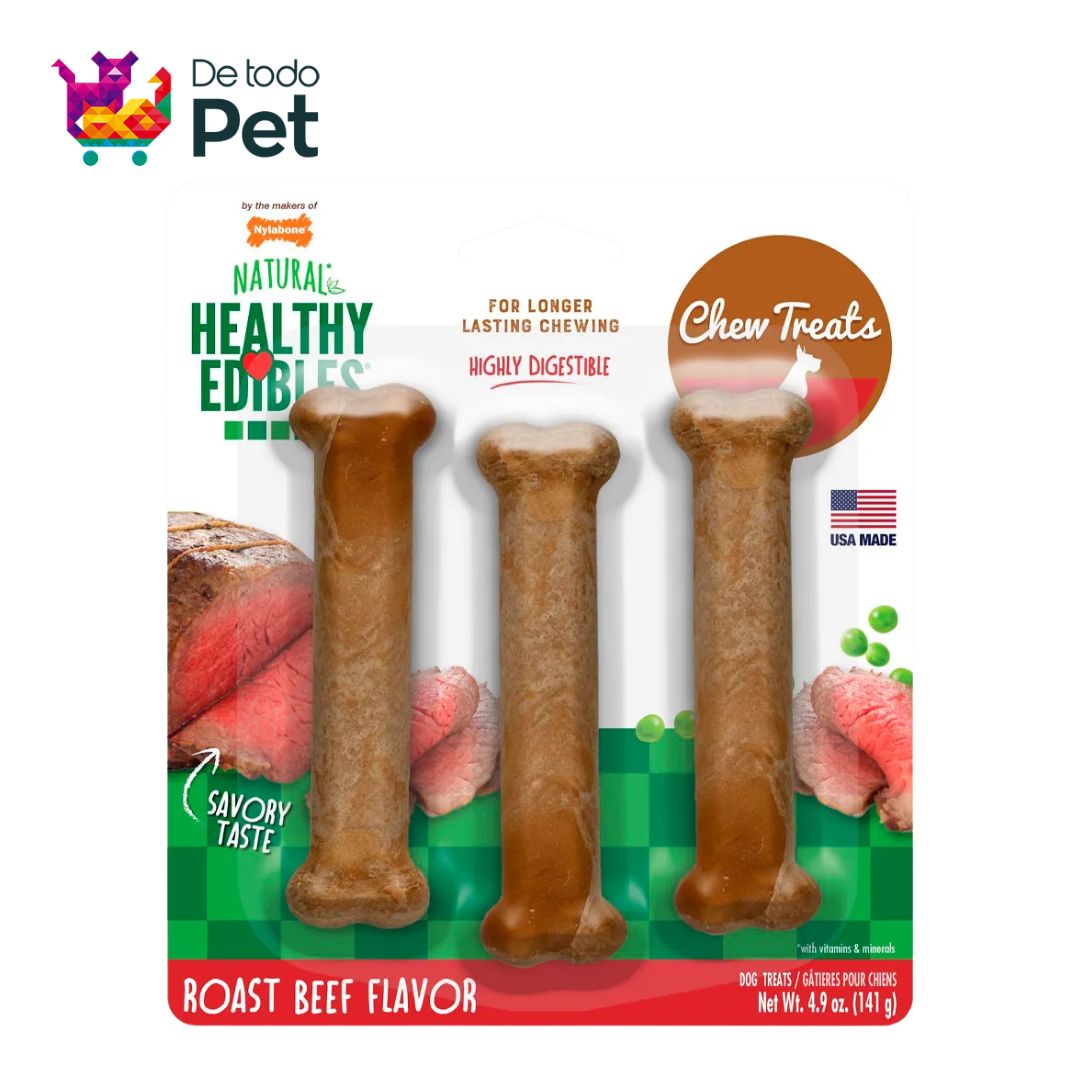 NYLABONE HEALTHY EDIBLES LONGER LASTING ROAST BEEF