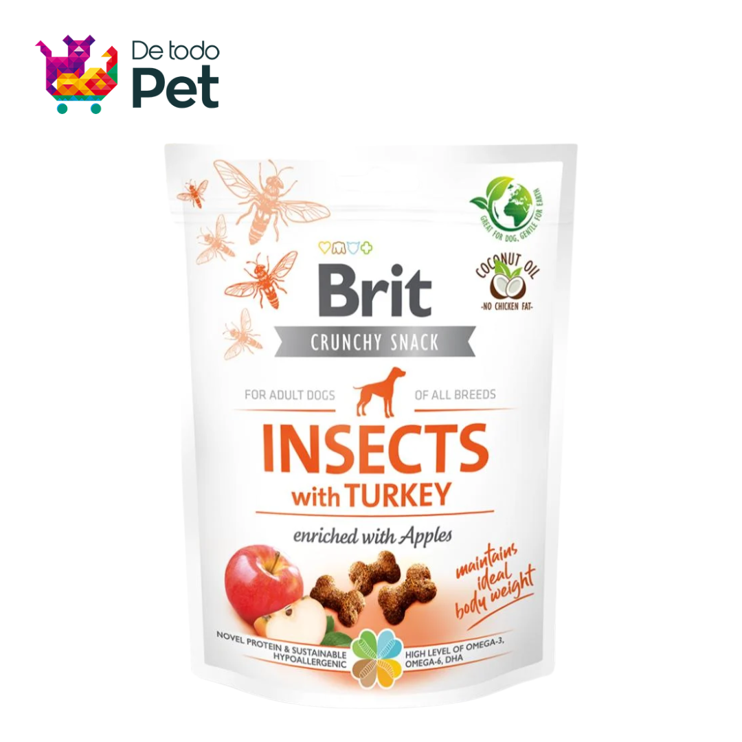 BRIT CRUNCHY SNACK INSECTS WITH TURKEY
