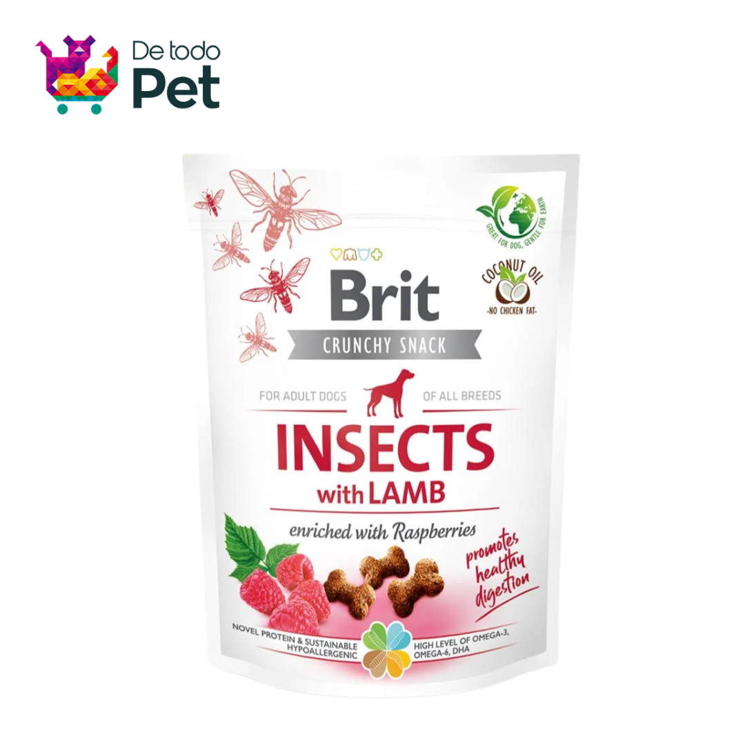 BRIT CRUNCHY SNACK INSECTS WITH LAMB