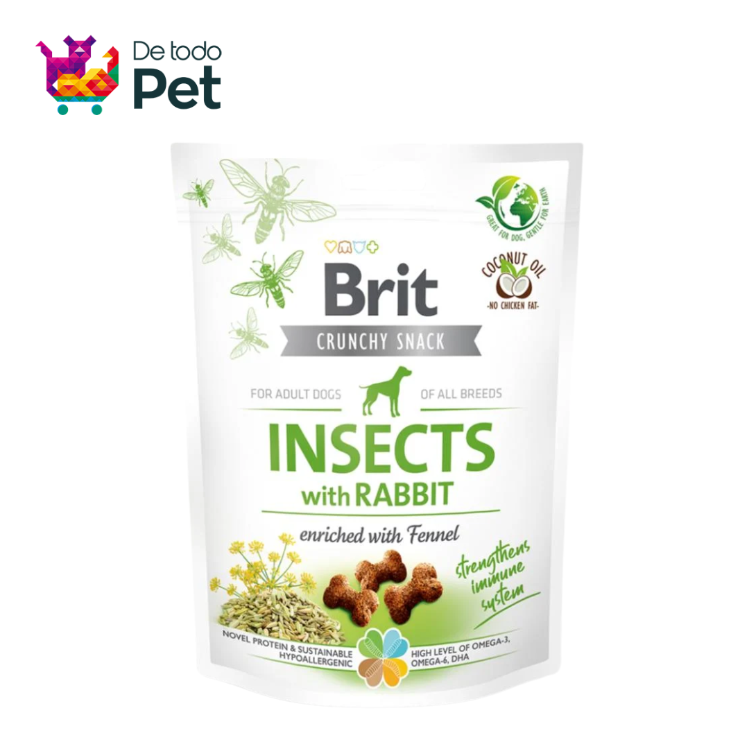BRIT CRUNCHY SNACK INSECTS WITH RABBIT