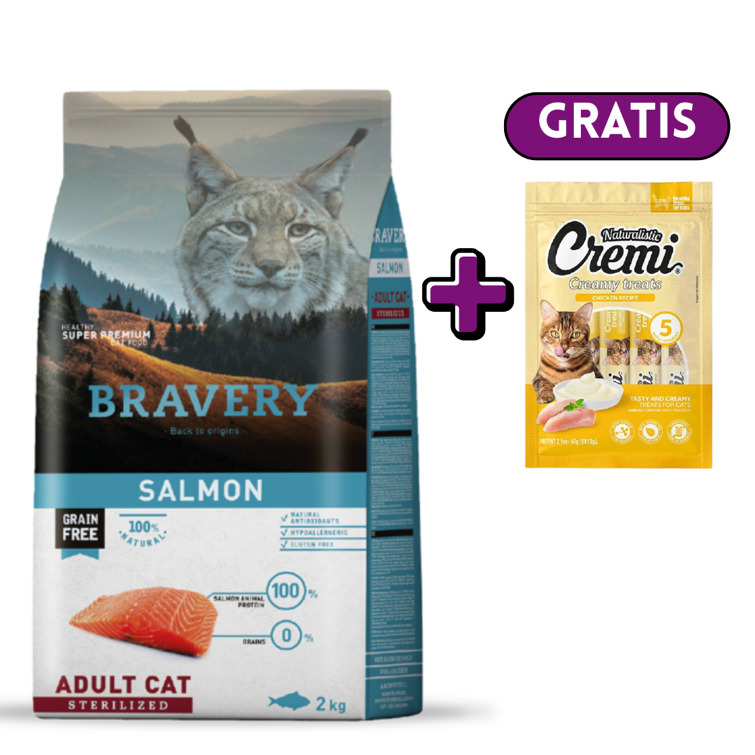 BRAVERY SALMON ADULT CAT STERILIZED
