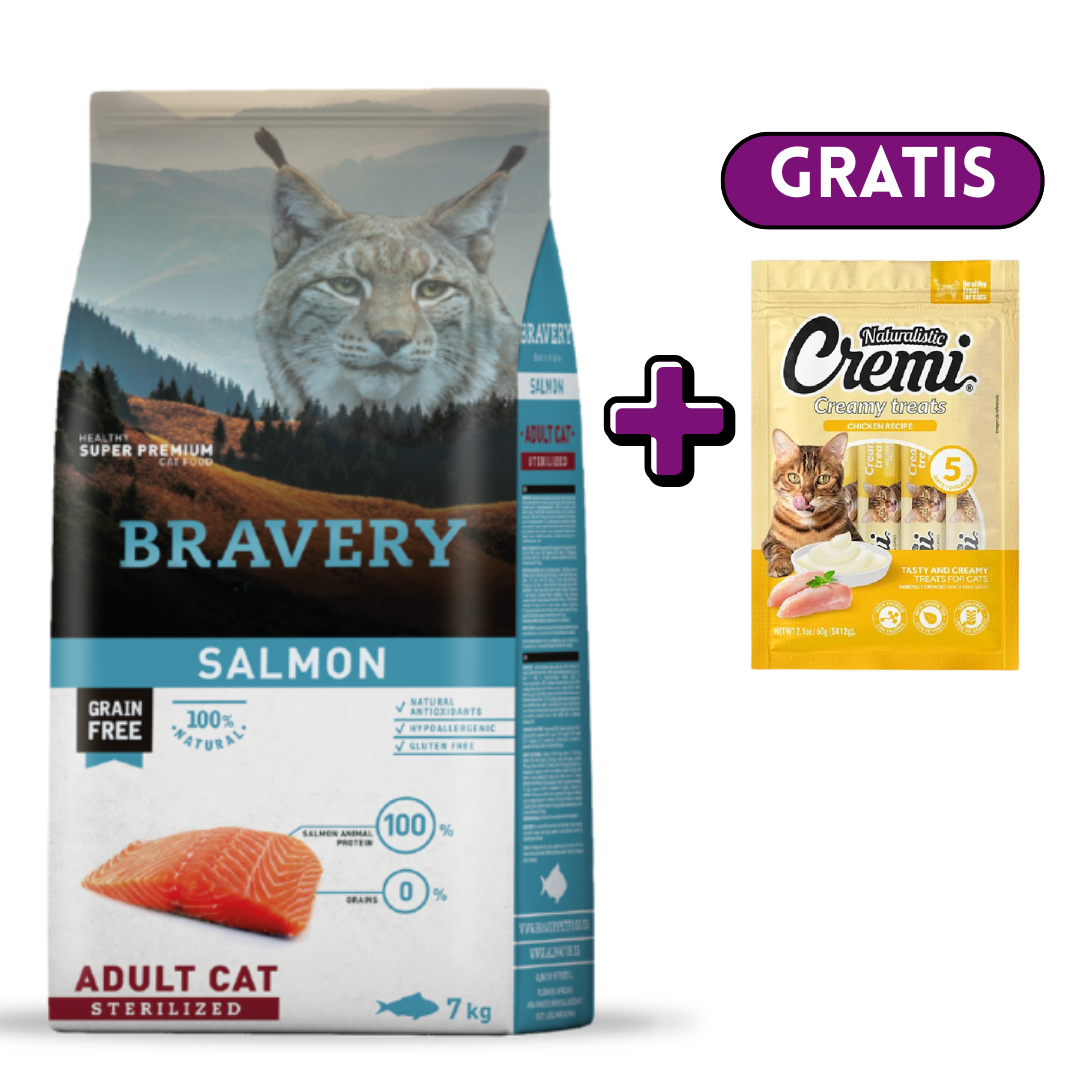 BRAVERY SALMON ADULT CAT STERILIZED