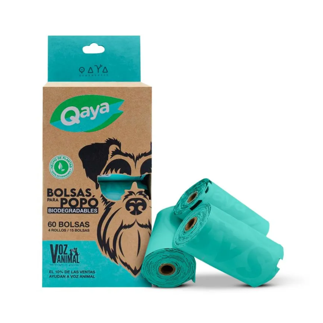 QAYA BOLSAS PARA POPÓ BIODEGRADABLES