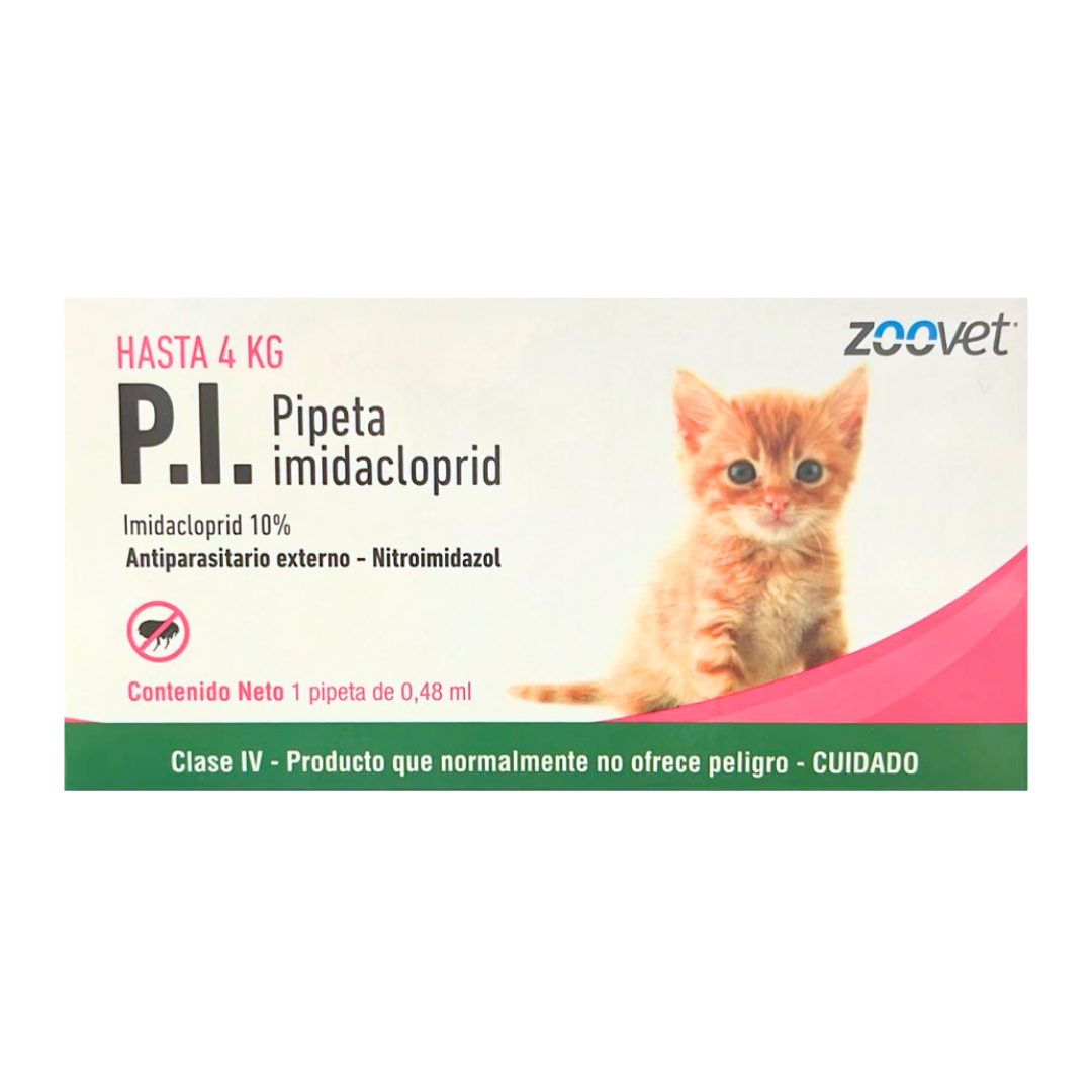 ZOOVET P.I. PIPETA PARA GATOS (HASTA 4KG)