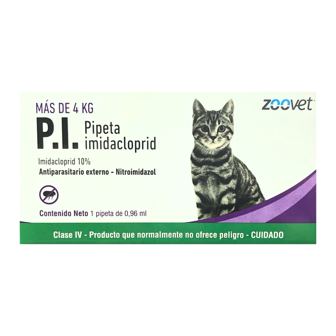 ZOOVET P.I. PIPETA PARA GATOS (4KG A 9KG)
