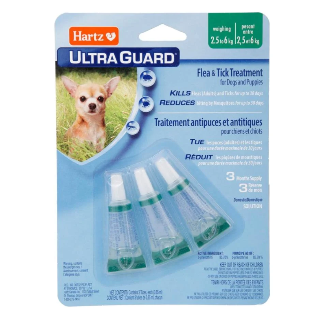 HARTZ ULTRAGUARD DOG 2.5 - 6 KG 