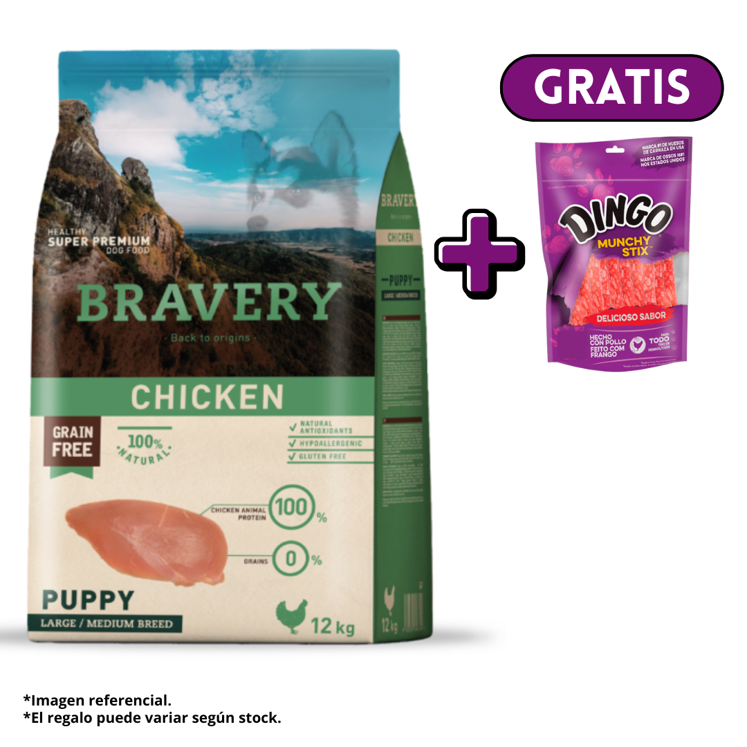 BRAVERY CHICKEN PUPPY LARGE/MEDIUM BREEDS