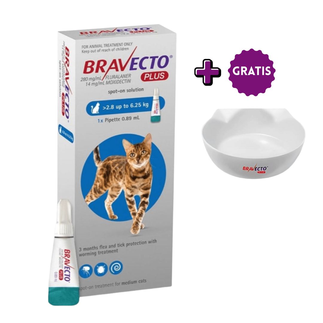 BRAVECTO  PLUS 2.8KG A 6.25KG 